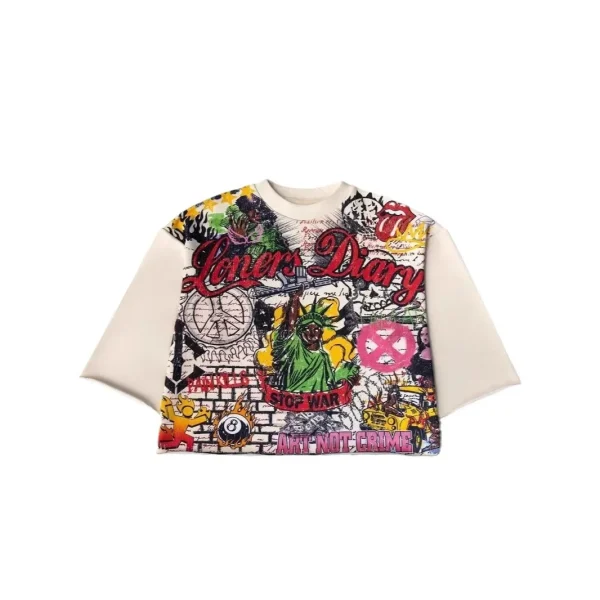 Streetwear Y2k T Shirt New Trend Hip Hop Graffiti Large Graphic Print Design Shirt Harajuku Retro Oversized Loose T Shirt Tops - Image 5